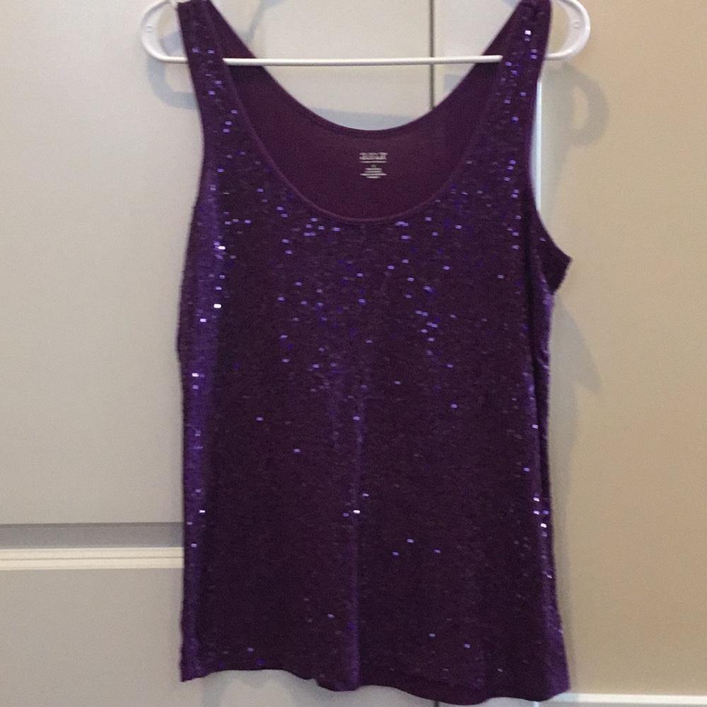 A.n.a sequin sleeveless tank